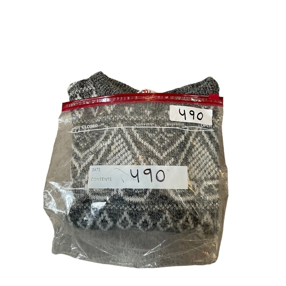 Women's Colors By Brooks Sweater Vintage Black Gray Italy Wool‎ Blend Size M - Picture 7 of 7